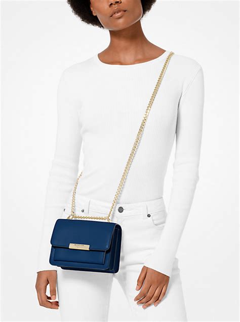 michael kors jade extra small leather gusset crossbody|Michael Kors Jade Extra Small Gusset Crossbody Small Leather .